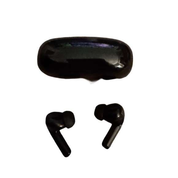 Black Wireless Earbuds with Charging Case and Charger Included - Picture 2 of 2